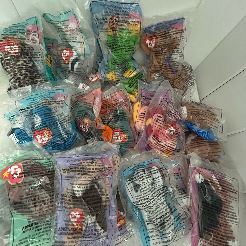 90s McDonald's 24 Ty Teenie Beanie Babies 1 to 12 complete 2 SET LOT vintage - Picture 2 of 14